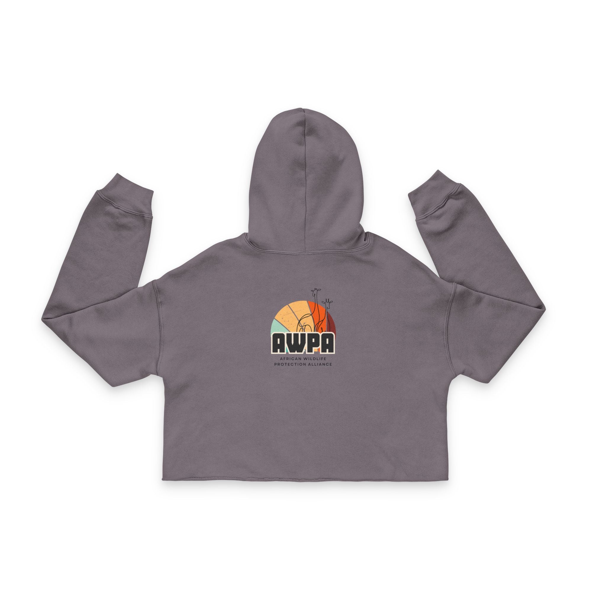 Stylish Women's Cropped Hoodie with Retro Graphic, Casual Wear, Perfect for Spring, Gifts for Her, Trendy Outfits, Chill Vibes