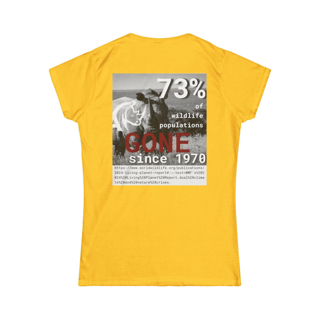 Wildlife Awareness Tee - Giraffe Print, Eco-Friendly Fashion, Animal Lovers Gift, Earth Day Shirt, Environmental Awareness Tee, Gift for Her