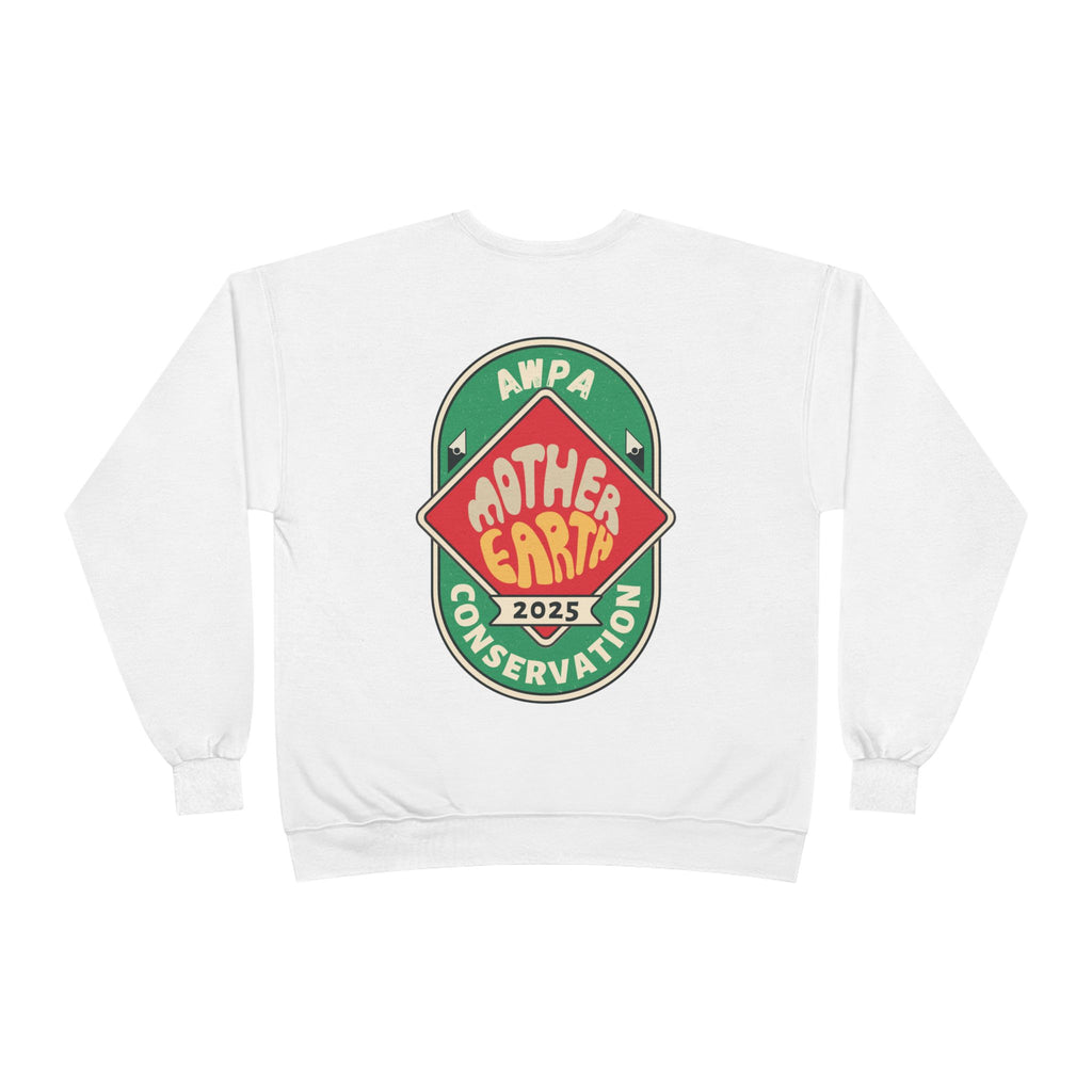 Eco-Friendly Mother Earth Crewneck Sweatshirt, Sustainable Fashion, Gift for Nature Lovers, Earth Day Apparel, Conservation Sweatshirt