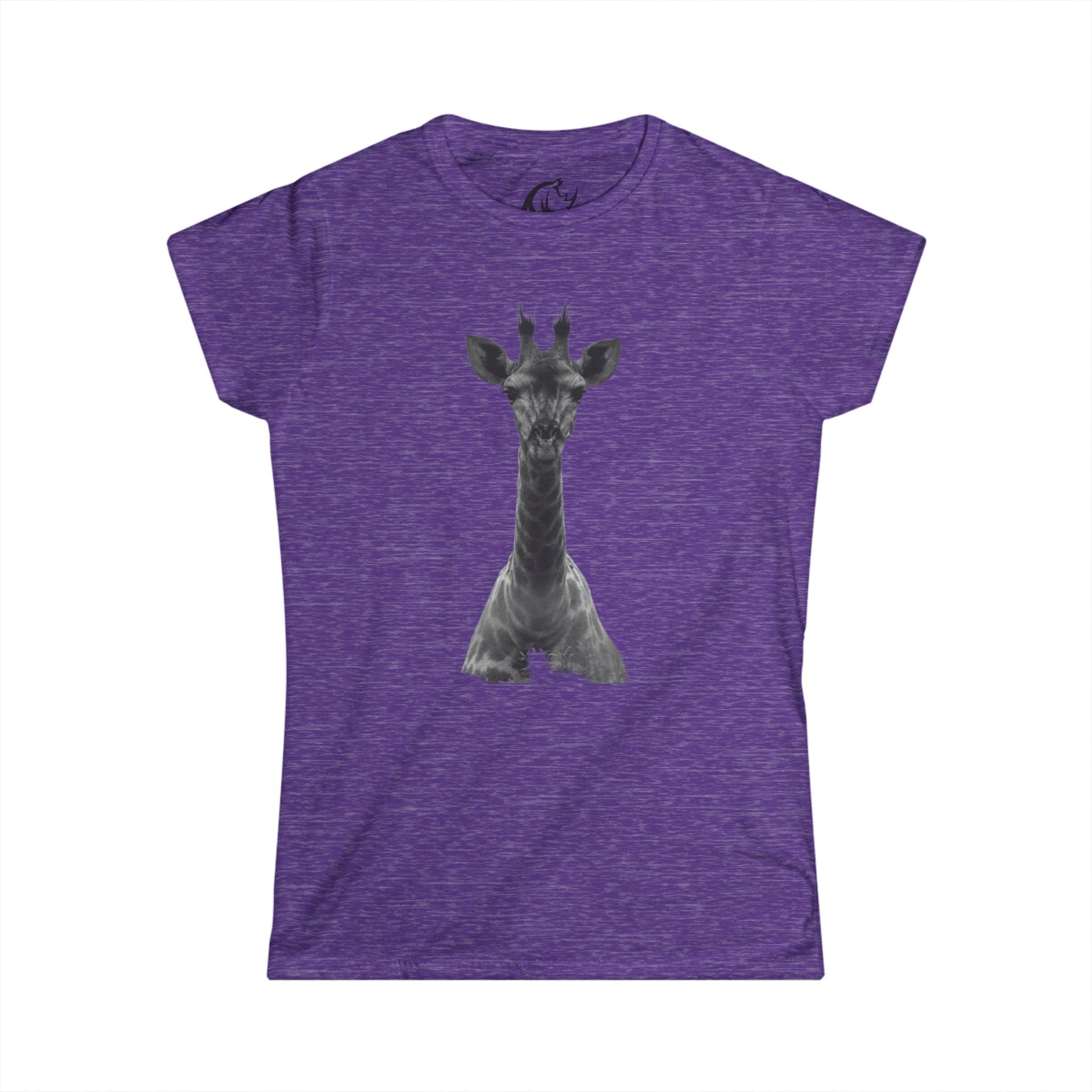 Wildlife Awareness Tee - Giraffe Print, Eco-Friendly Fashion, Animal Lovers Gift, Earth Day Shirt, Environmental Awareness Tee, Gift for Her