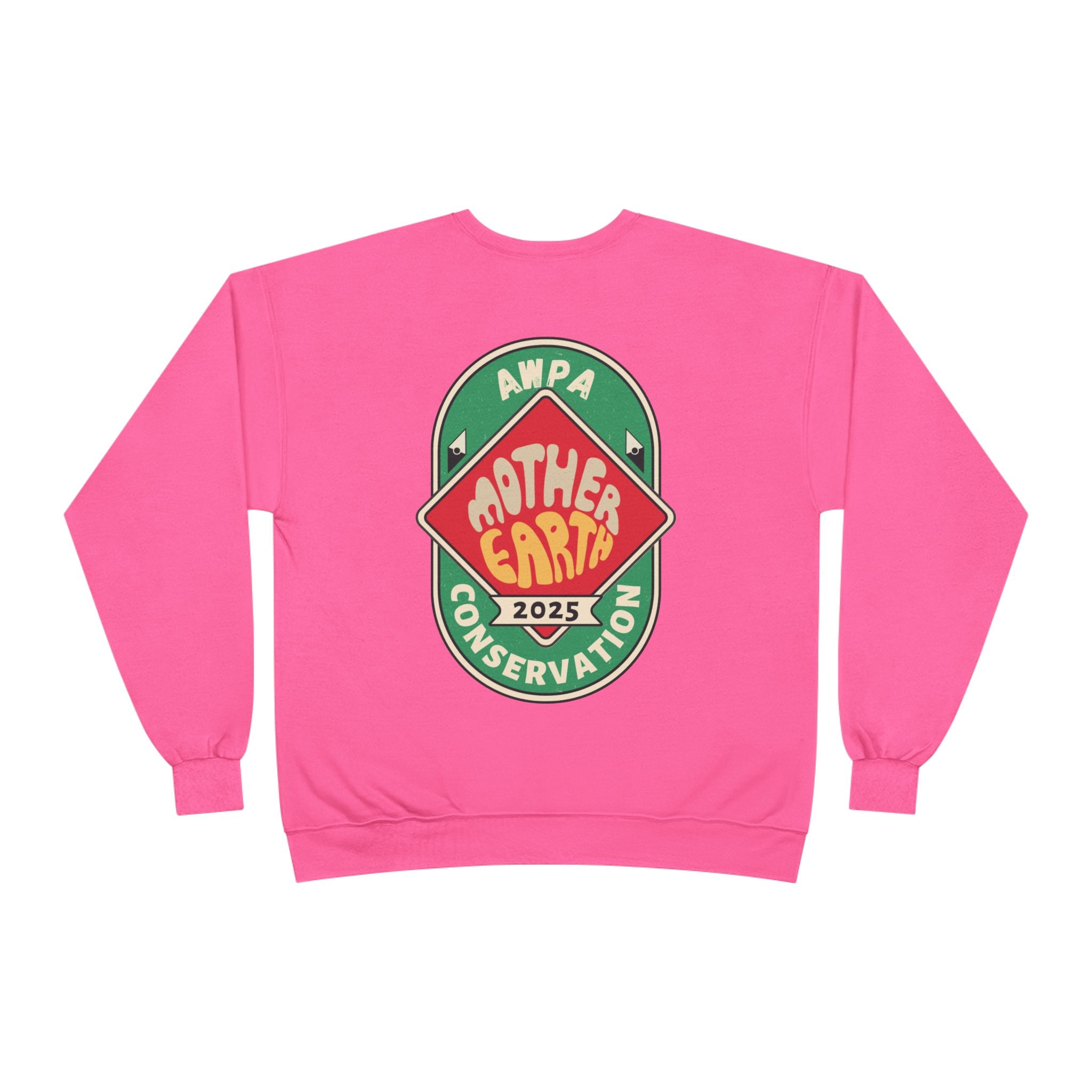 Eco-Friendly Mother Earth Crewneck Sweatshirt, Sustainable Fashion, Gift for Nature Lovers, Earth Day Apparel, Conservation Sweatshirt