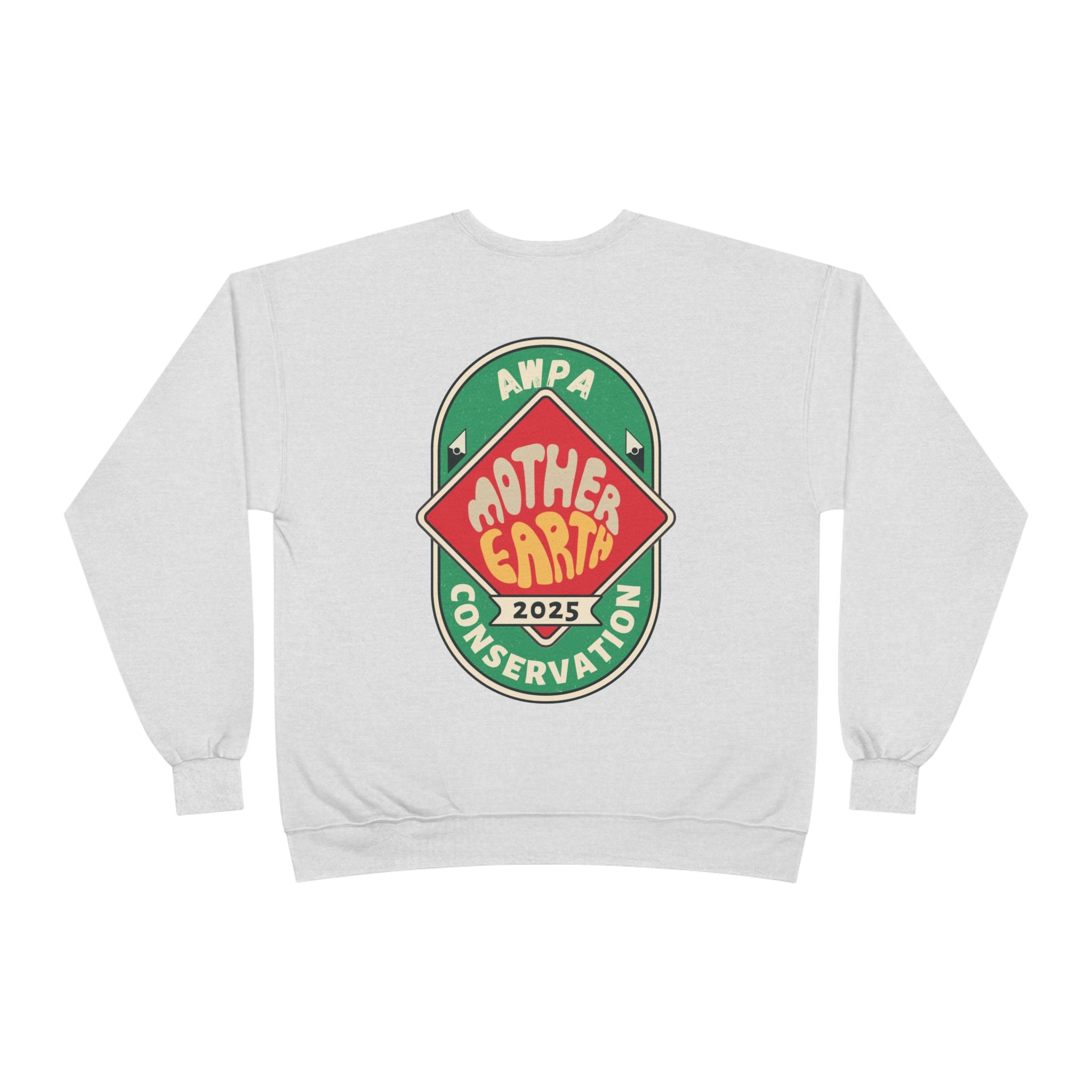 Eco-Friendly Mother Earth Crewneck Sweatshirt, Sustainable Fashion, Gift for Nature Lovers, Earth Day Apparel, Conservation Sweatshirt
