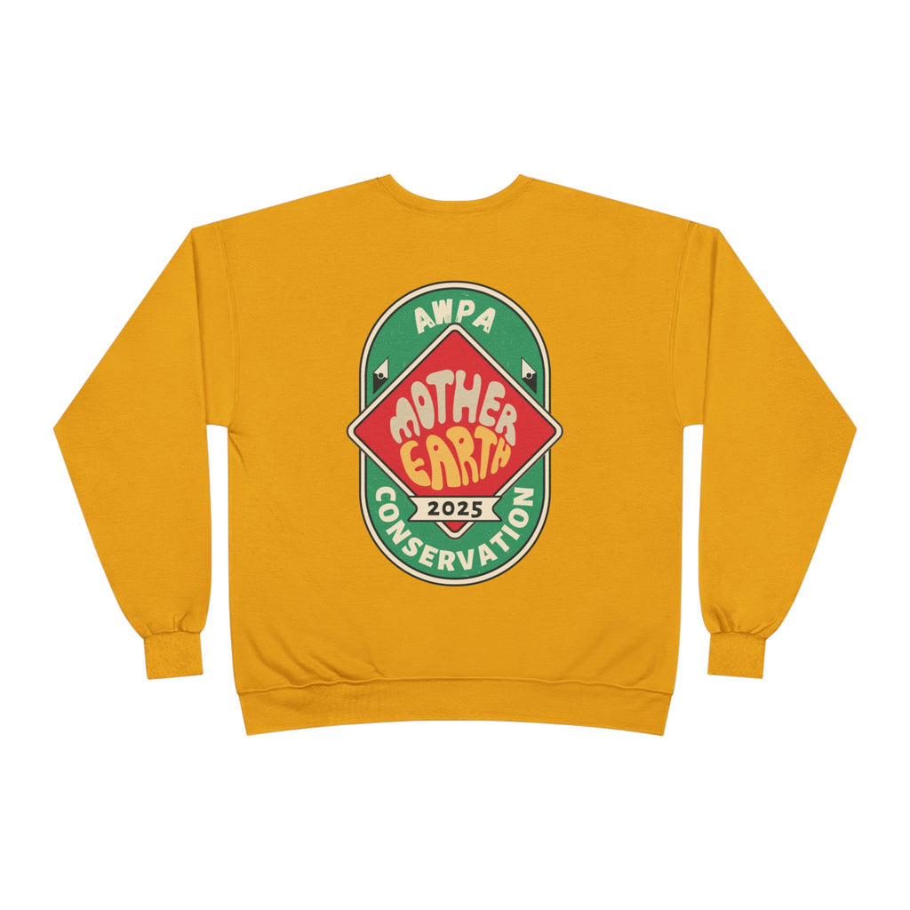 Eco-Friendly Mother Earth Crewneck Sweatshirt, Sustainable Fashion, Gift for Nature Lovers, Earth Day Apparel, Conservation Sweatshirt
