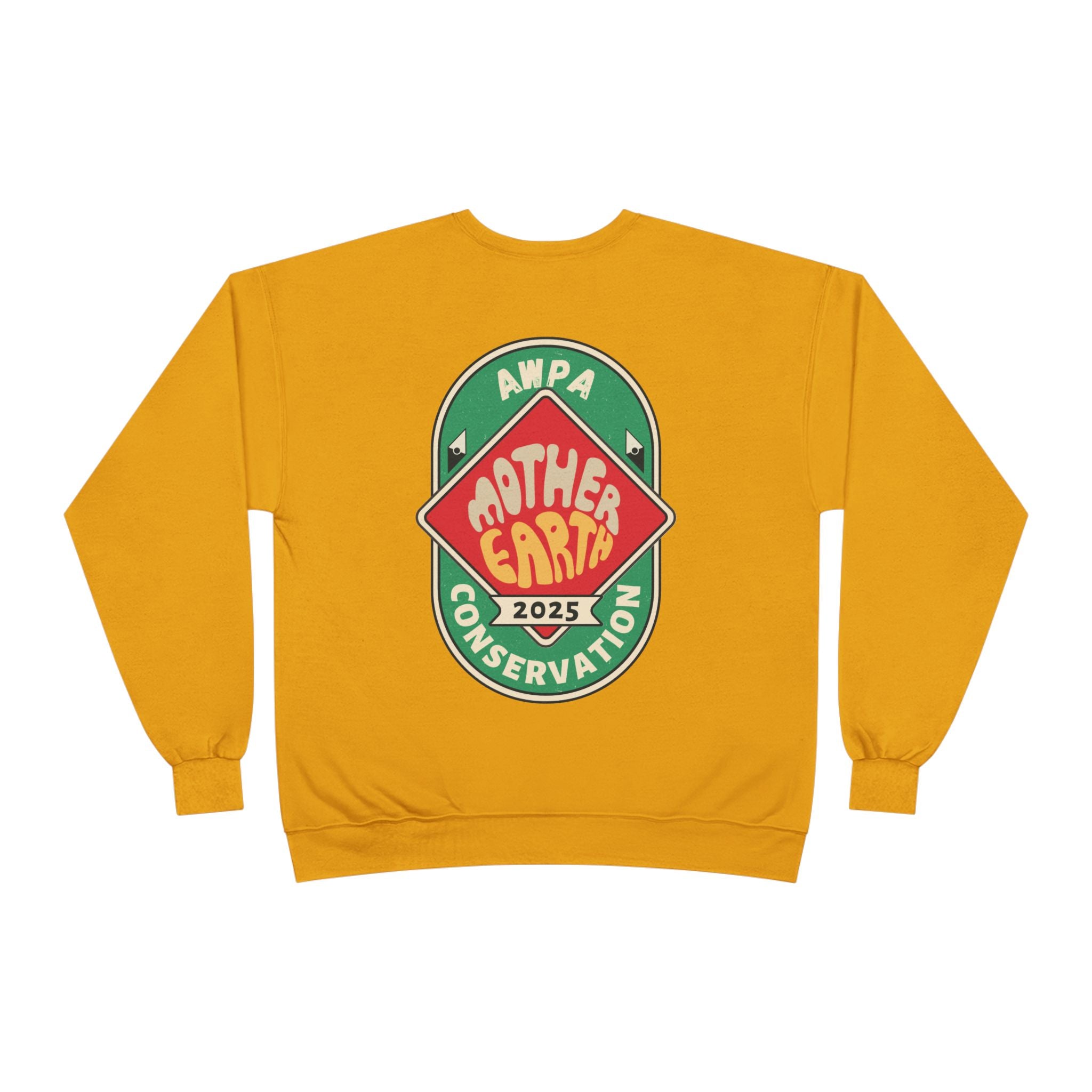Eco-Friendly Mother Earth Crewneck Sweatshirt, Sustainable Fashion, Gift for Nature Lovers, Earth Day Apparel, Conservation Sweatshirt