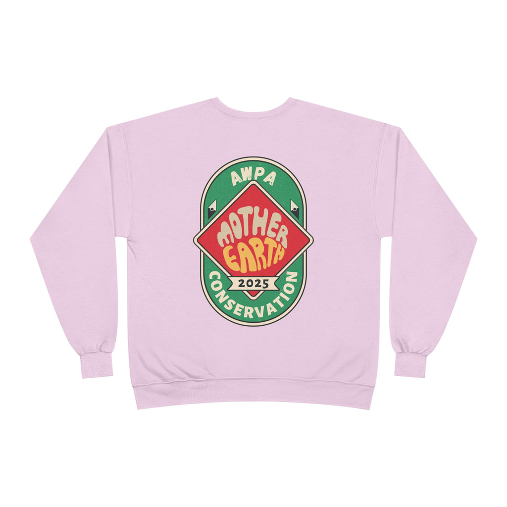 Eco-Friendly Mother Earth Crewneck Sweatshirt, Sustainable Fashion, Gift for Nature Lovers, Earth Day Apparel, Conservation Sweatshirt